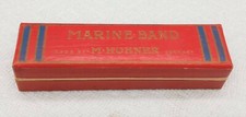 Vintage M Hohner Marine Band Harmonics Made In Germany 12 Hole Key C