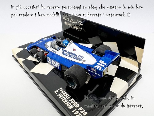 1977 Tyrrell P34 Sei Ruote Ronnie Peterson 1:43 Minichamps 430770103 - Bild 3 von 11