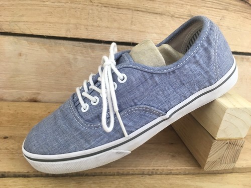 Vans Unisex Blue Low Lace Up Canvas TC6D Mens 4.5 Womens 6 US 36 EUR 3.5 UK - Picture 3 of 11