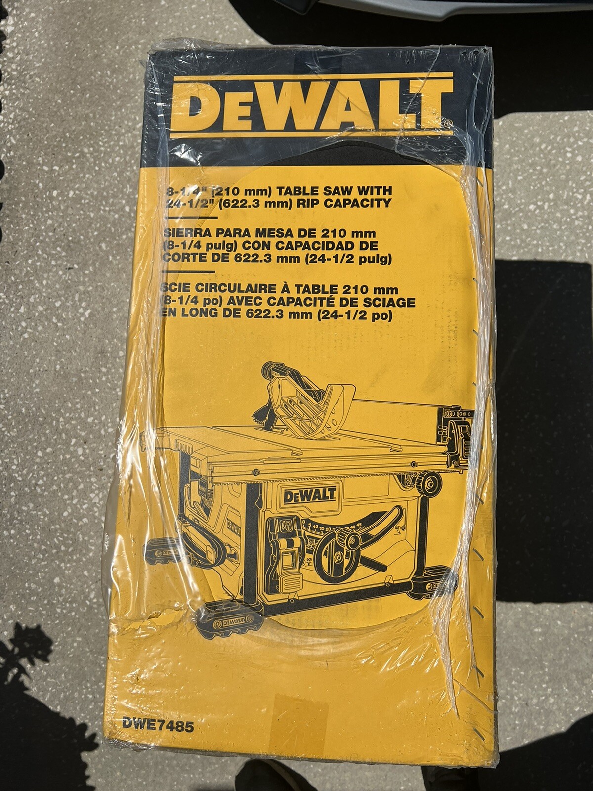 DEWALT DWE7485 8-1/4" Corded Electric Jobsite Table Saw-NIB-DWE7485