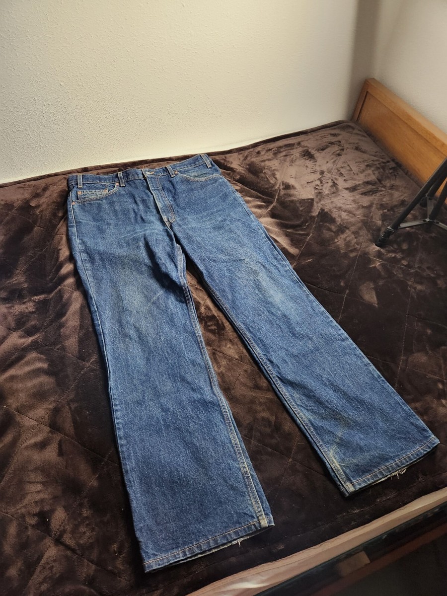 Vintage 90s Levis 517 Bootcut Jeans Mens Sz 39x32 Dark Wash