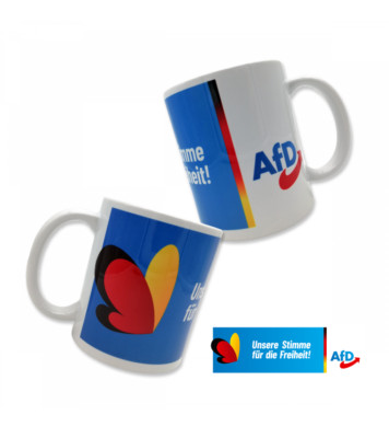 Tasse/ Henkelbecher AfD unsere Stimme für die Freiheit
