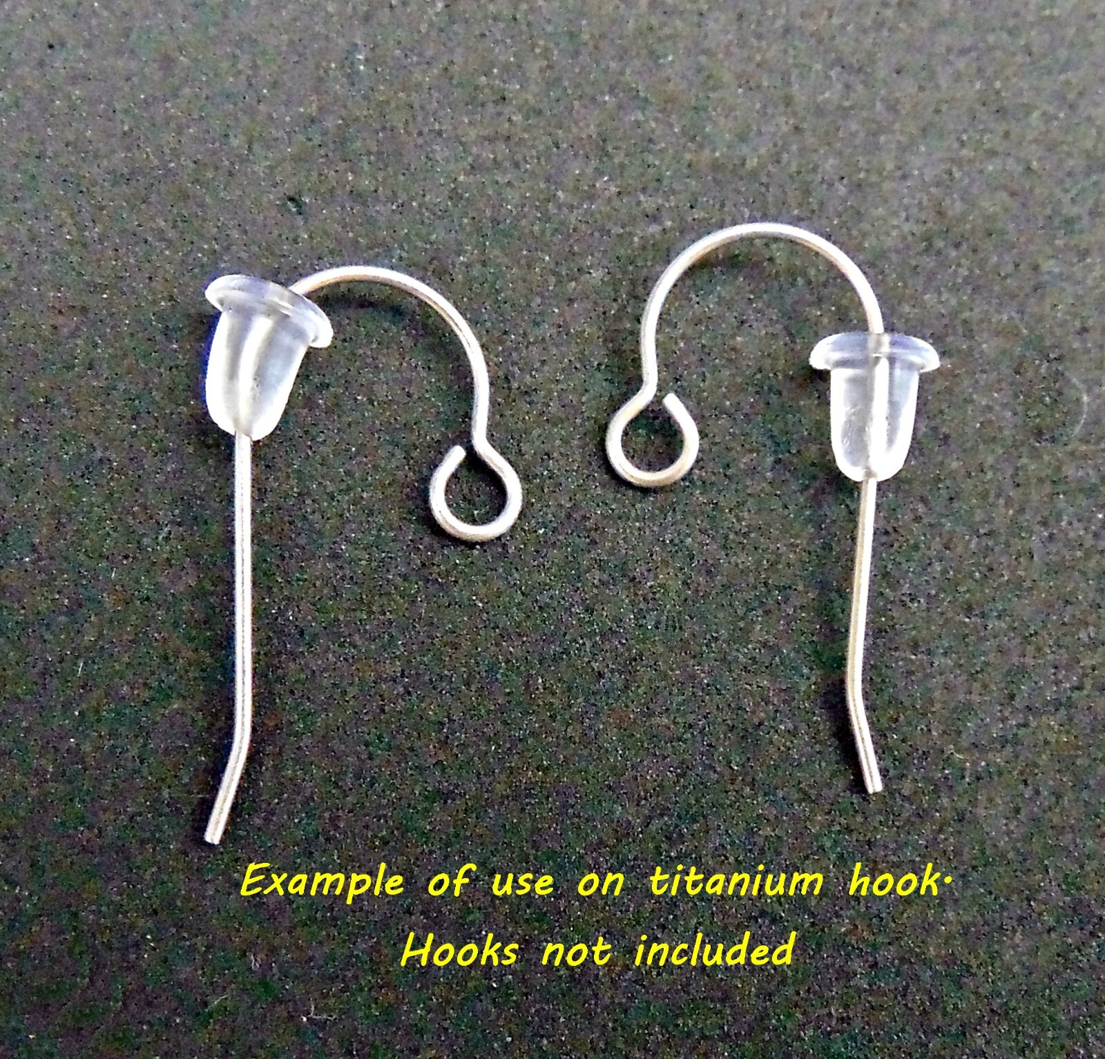 100 Small EAR Earring NUTS Keepers Backs ~ Soft Clear Bell Bullet Shape 4x5mm