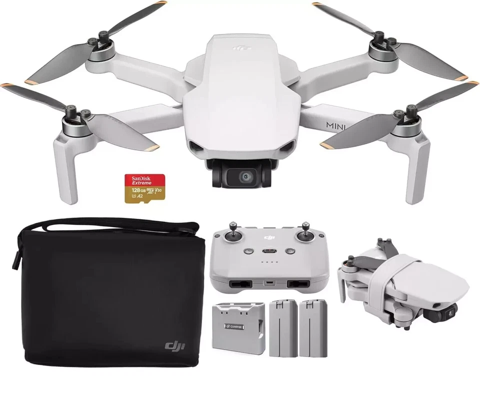 DJI Mini 2 Drone fly more Ready To Fly 3 battery Bundle -Certified Refurbished