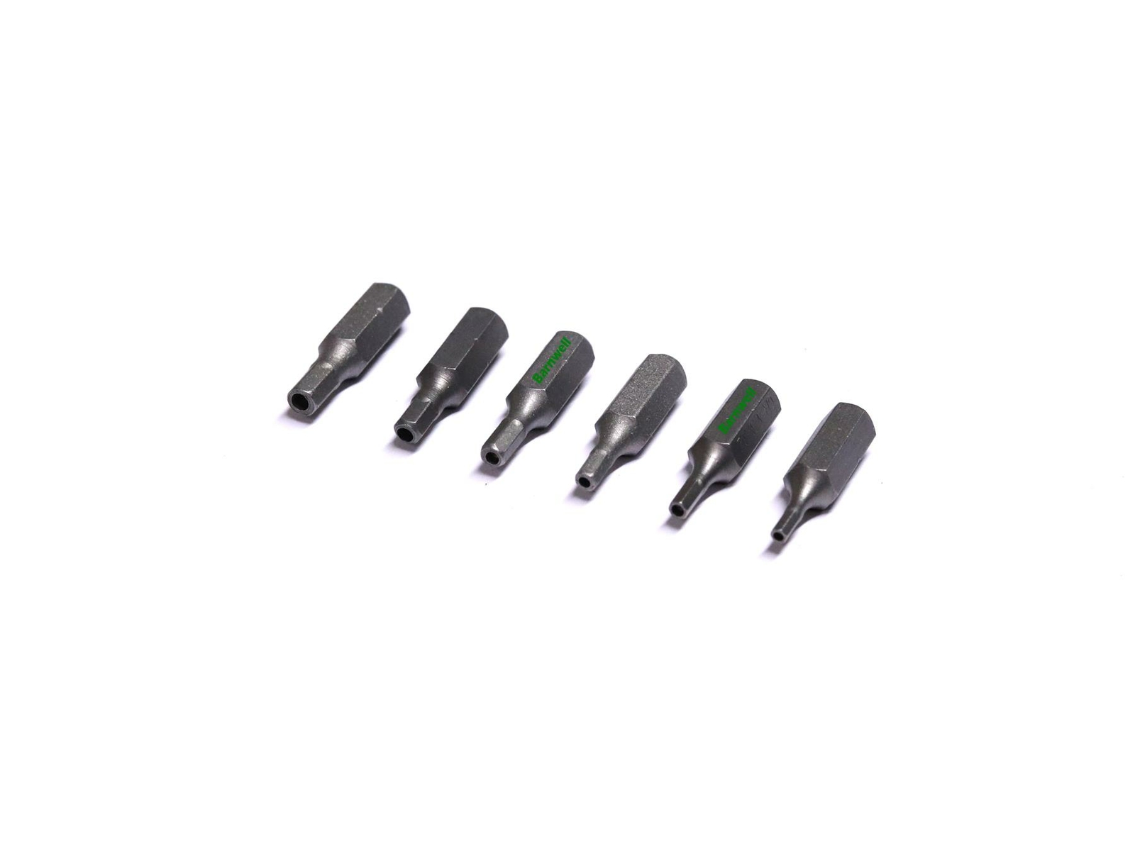 Barnwell 6 Security Tamperproof Hexagon Imperial Screwdriver Bits 5/64 - 5/32
