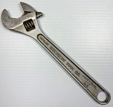 Vintage CRESCENT Tool Company CRESTOLOY 10" Adjustable Wrench Made in USA Tool
