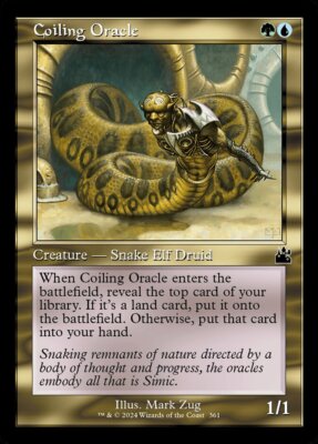 MTG Ravnica Remastered *FOIL* RETRO BORDER C Coiling Oracle #0361