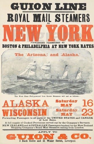 BATEAU JOHN WILLIAMS V Rtvk-POSTER 40x60cm d'une AFFICHE VINTAGE