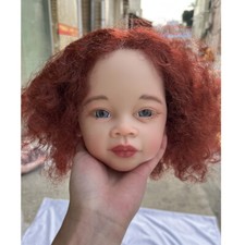 30inch Reborn Baby Doll Kit Unassembled Painted Doll Kit with Hand-Rooted Hair
