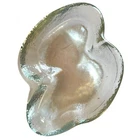Modern MCM Blenko Biomorphic Art Glass Free Form Amoeba Textured Dish Tray Catch