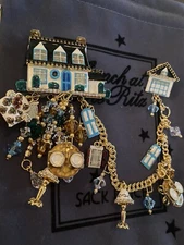 Lunch At The Ritz DETACHED GARDEN PIN; New, Never Worn & RARE!!!