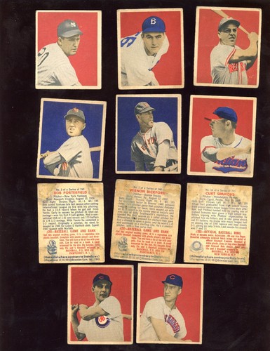 1949 Bowman Baseball Card Lot Starter Set 52 Different