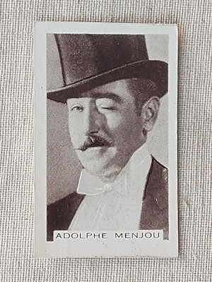 Facchinos Schokoladenoblaten Kino Stars #82 Adolphe Menjou