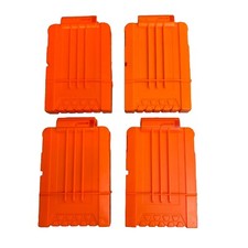 Nerf Dart Gun 6 Round Ammo Magazine Clip Orange lot of 4