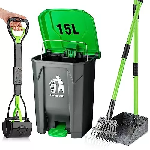 Poop bag top trash can