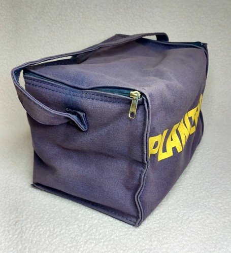 Vintage Planters Nuts & Lite Beer Fabric Soft Shell Cooler Zip Lunchbox Purple - Picture 4 of 17