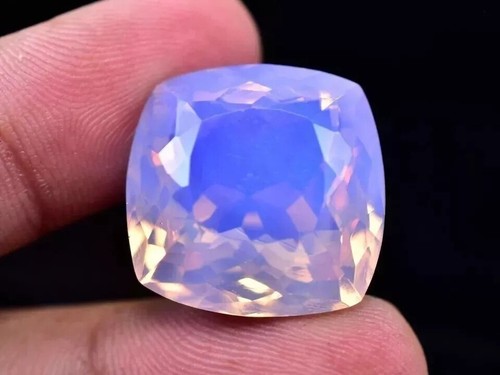 Natural Welo Opal 95.02 Ct Neon Purple-Pink Cushion Cut Untreated Gemstone - Picture 2 of 5