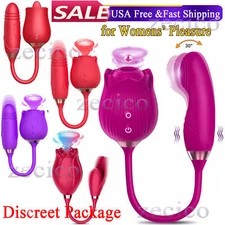 NEW 10 speed Rose Female Anniversary Female Birthday Gift Massage Tongue Sucking