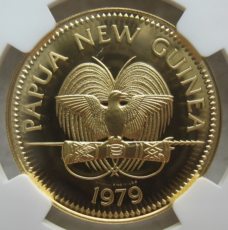 Papua New Guinea 1979 FM Gold 100 Kina NGC PF-70 Four Faces of the Nation - Image 3 of 3