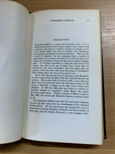 1960s EMILY BRONTE "WUTHERING HEIGHTS" HERON FICTION HARDBACK BOOK (P3) - Picture 6 of 15