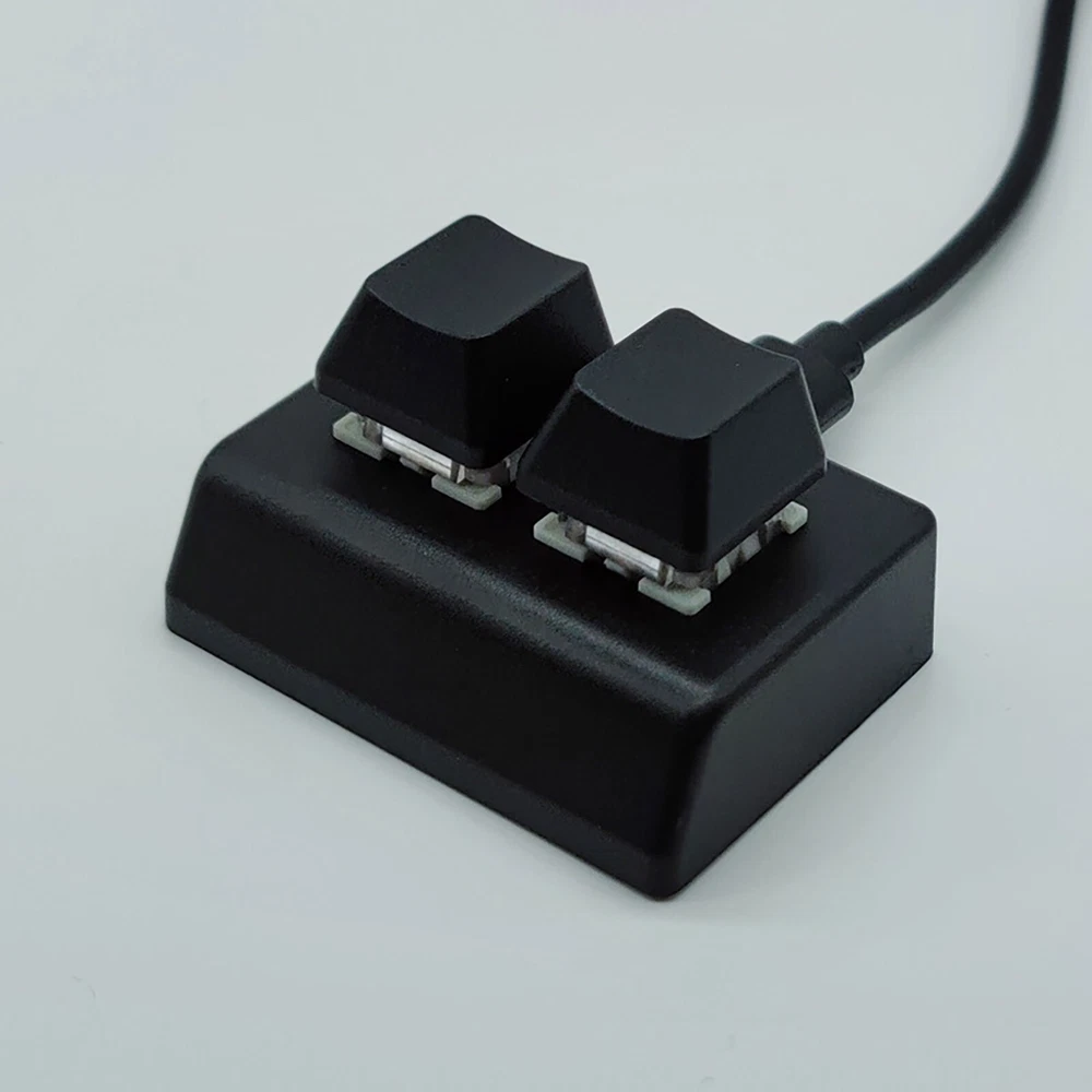 2-Key Mechanical Keyboard for Copy-Paste Shortcuts and Multi-Key Keypad
