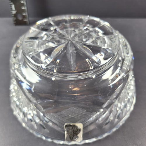 CASTLE CRYSTAL Heavy Crystal Glass CANDY DISH Vintage 6" x 2.75" Round Bowl - Picture 9 of 17