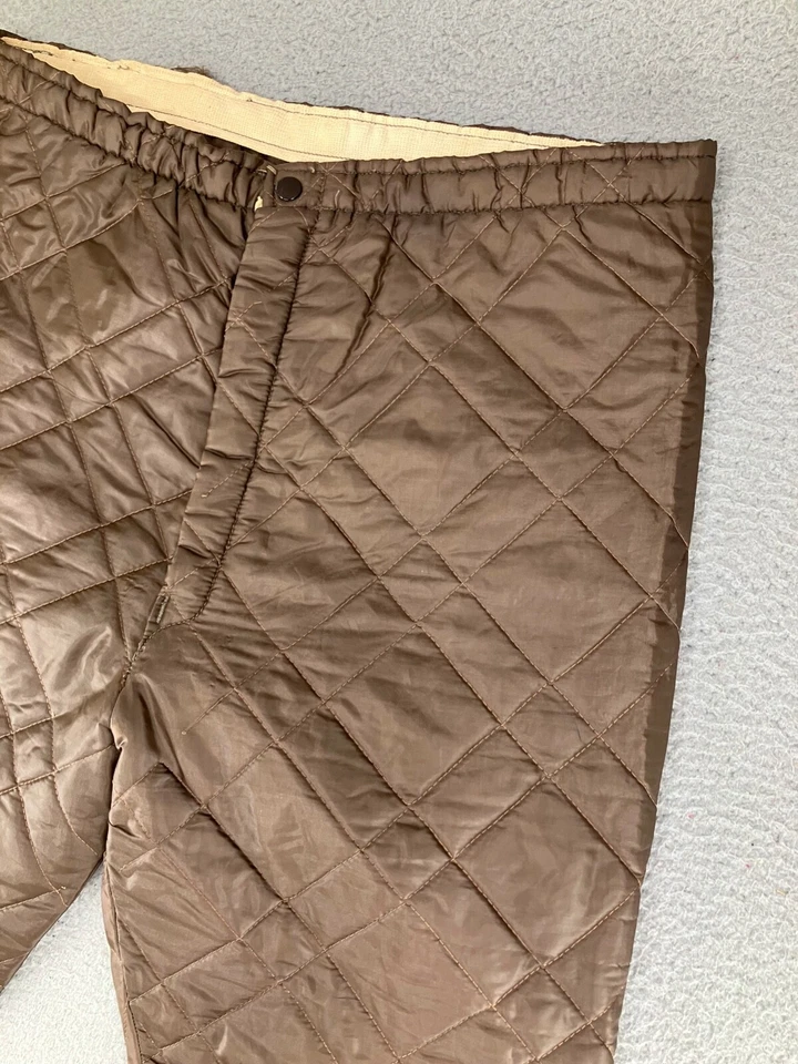 Pantalones de caza aislados para hombre 38x29 marrón cintura elástica aire libre senderismo naturaleza Foto 3 de 4