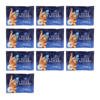 10x PAGLIERI Felce Azzurra Talco classico Körperpuder Talkpuder 100g Nachfüll