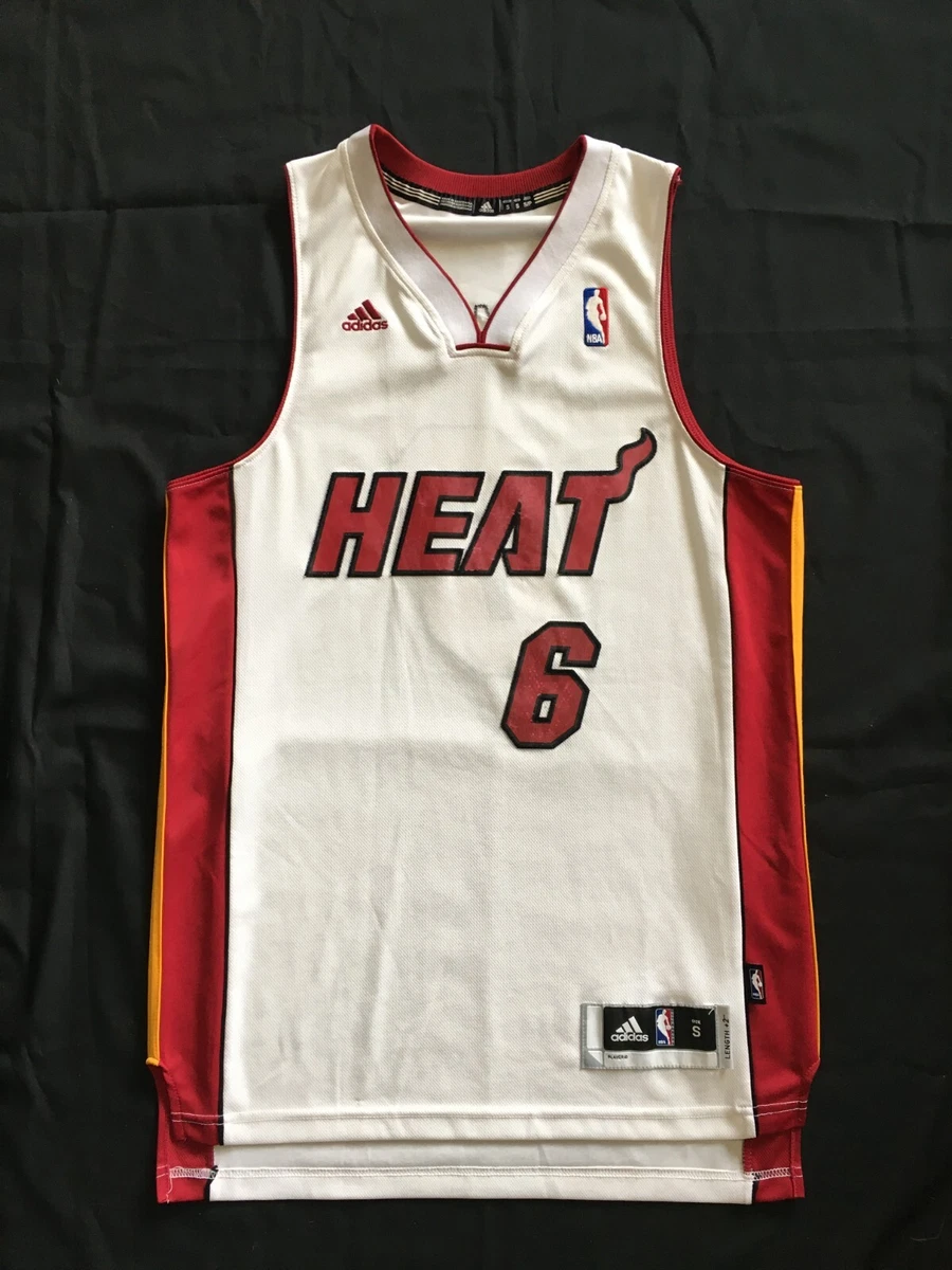 adidas Men's Miami Heat Lebron James Jersey in White for Men