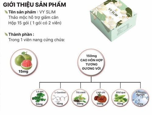 4 Boxes VY SLIM Herbal Weight Loss Fat Burner Detox Pill - Giam can Vy Slim - Picture 8 of 12