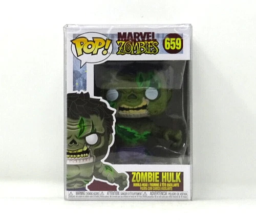 Funko Pop! Vinyl: Marvel - Zombie Hulk #659 + Pop Protector