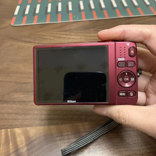 Nikon COOLPIX S6500 16.0MP Red Digital Camera 16MP 12X Zoom Red 100% Working - Picture 8 of 9