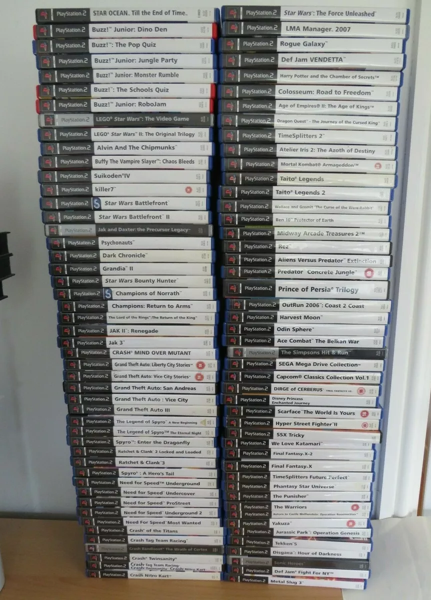 Playstation 2 (PS2) Games Multi-Listing. Many Amazing Games See