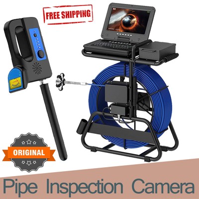 Sewer Pipe Inspection 10 Inch Camera Self-Leveling 512HZ Locator 7mm Cable DE