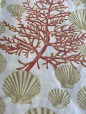 1 Pottery Barn Atlantic Coral Seashell Standard Pillow Sham Organic Cotton