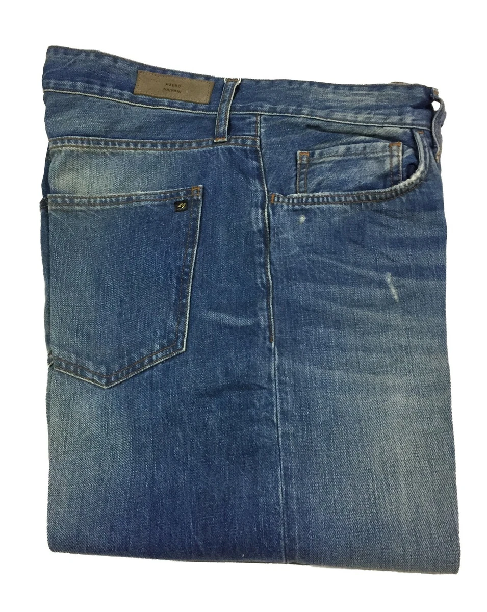 MAURO GRIFONI Men s Jeans Stone With Rips Art. YO390185 NED 100