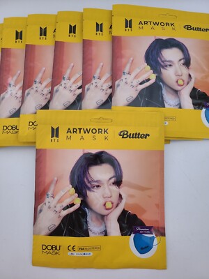 アイドル BTS ARTWORK MASK BUTTER Set of 7: BTS JungKook Artwork Dobu Mask Butter Version