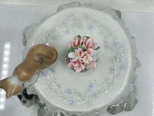 RARE LLADRO 6980 PLAYFUL MATES GLOSSY GLAZED PORCELAIN FIGURINE ~ 6.25" H - Picture 5 of 21