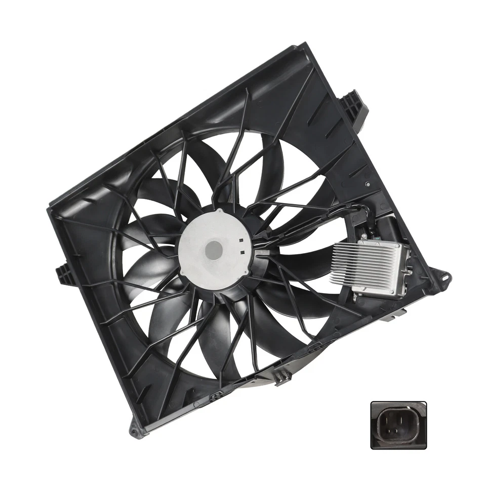 Conjunto de ventilador radiador aire acondicionado Mercedes-Benz GL450 2007 2008 2009-2012 16450093 Foto 4 de 4