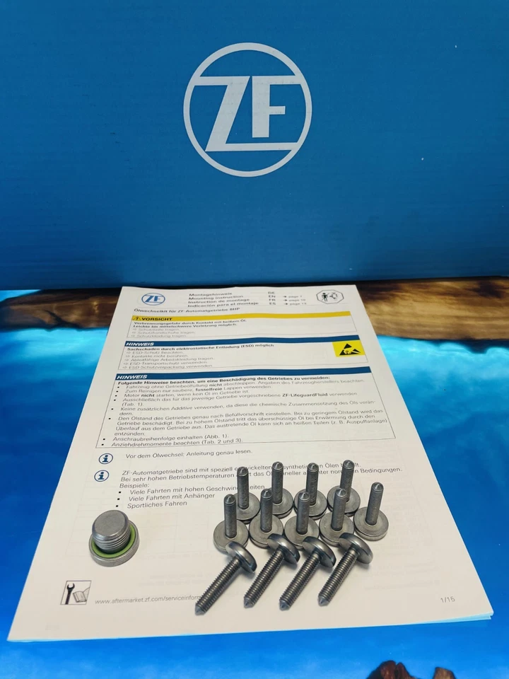 BMW 8HP 8 SPEED ZF TRANSMISSION GEARBOX SUMP FILTER OE  7L OIL SERVICE KIT - Image 4 of 4