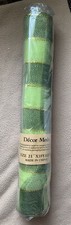 Decor Floral Mesh Wrap GREEN STRIPE 21  x 10 Yds Roll Ribbon NEW 1 Rolls