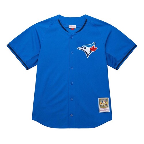Toronto Blue Jays Jose Bautista #19 Mitchell & Ness Blue MLB Authentic BP Jersey - Picture 5 of 10