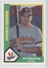 1990 CMC AAA Phoenix Firebirds Green Back Kirt Manwaring #10 0q3