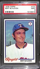 1978 TOPPS #131 BERT BLYLEVEN PSA 9 Mint 15106418 