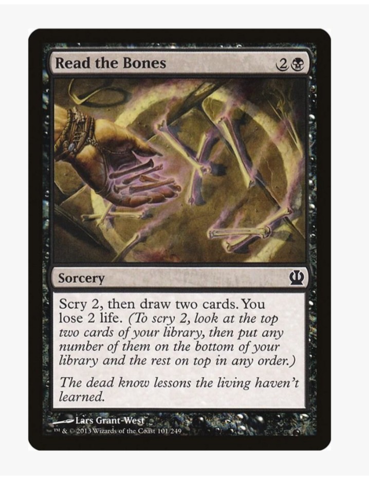 Read The Bones | Theros (THS) | MTG Magic | Scry | Sorcery | LP