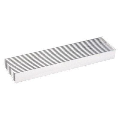 Electronics Cooler Heatsink for MOS GPU IC Chip Silver 200 x 50 x 20 mm