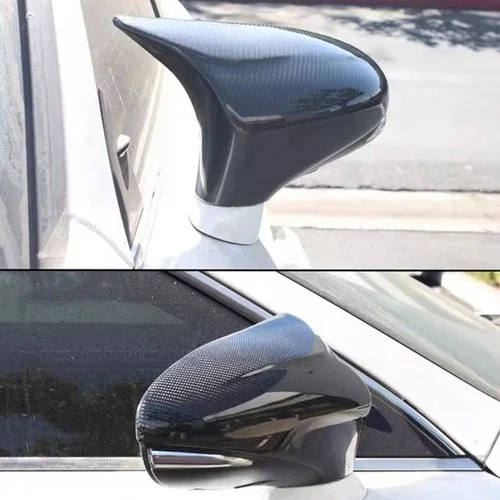FOR 2014-20 LEXUS IS200 IS300 REAL CARBON FIBER SIDE MIRROR COVER CAP ASSEMBLIY