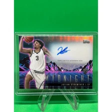 Julian Strawther Rookie Horizon Auto 2023-24 Topps Midnight Denver Nuggets