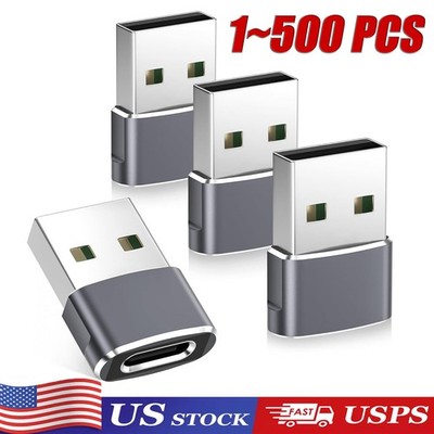 1~500PCS USB C3.1 Type C Female to USB3.0 Type A Male Port Converter Adapter LOT