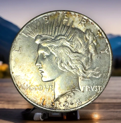 1928 Peace Dollar Well Struck Closely Uncirculated